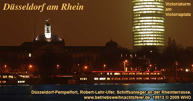 Weihnachtsfeier Dsseldorf am Rhein Betriebsweihnachtsfeier