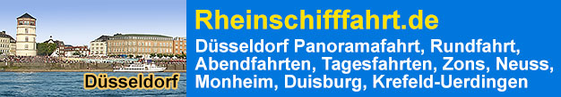 Rheinschifffahrt Düsseldorf am Rhein